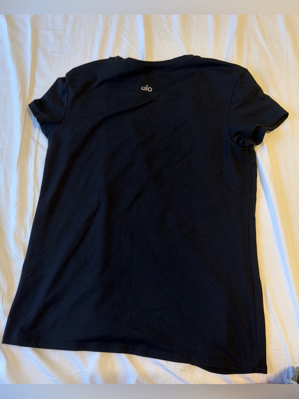 ALO Yoga Black Short Sleeve Crew Tee